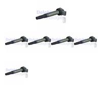 6 x Bobina d'accensione DELPHI per LEXUS, TOYOTA AURION, CAMRY VI, CAMRY VII