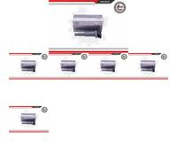 6 x Bobina d'accensione ESEN SKV per BMW 1 E81, 1 E82, 1 E87, 1 E88, 3 E90, 3
