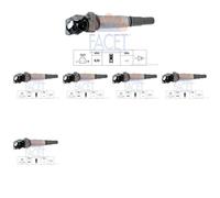 6 x Bobina d'accensione FACET per BMW 1 E81, 1 E82, 1 E87, 1 E88, 3 E90, 3 E91
