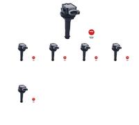 6 x Bobina d'accensione NGK per DAEWOO, FORD, VOLVO C30, C70 II, CIELO, FOCUS