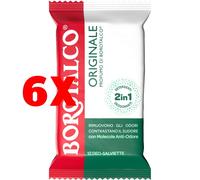 6 X Borotalco Deodorante Salviette Originali Profumo 12 Pezzi