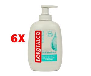6 X Borotalco Sapone Liquido Mani Antibatterico Igienizzante 250 Ml