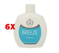 6 X Breeze Deodorante Profumato 48 H Squeeze Neutro 100 Ml