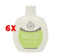 6 X Breeze Deodorante Profumato 48h Squeeze The Verde 100 Ml