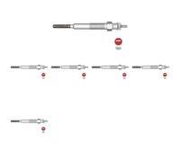 6 x Candela a incandescenza NGK per DAIHATSU TAFT