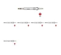 6 x Candela a incandescenza NGK per MERCEDES-BENZ KLASA C T-Model (S202), KLASA