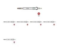 6 x Candela a incandescenza NGK per MERCEDES-BENZ, PUCH E VF210, G-MODELL