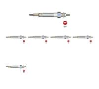 6 x Candela a incandescenza NGK per MITSUBISHI, NISSAN L200 (K7_T, K6_T, K5_T)