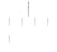 6 x Candela a incandescenza TOPRAN per NISSAN, OPEL, RENAULT ESPACE IV, GRAND