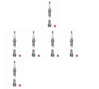 6 x Candela NGK per BMW 1 E81, 1 E82, 1 E87, 1 E88, 3 E90, 3 E91