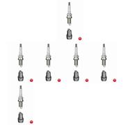 KIT 4 CANDELE ACCENSIONE NGK BKR5EZ 7642 PER MOTORI FIAT RENAULT LANCIA PEUGEOT