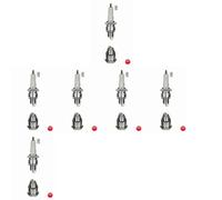 6 x Candela NGK per FIAT, FORD, PORSCHE 356, 500, 911, PANDA I