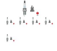 6 x Candela NGK per MITSUBISHI LANCER VIII, OUTLANDER III