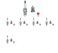 6 x Candela NGK per MITSUBISHI OUTLANDER II, PAJERO IV