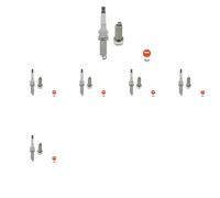 6 x Candela NGK per SUBARU FORESTER IV