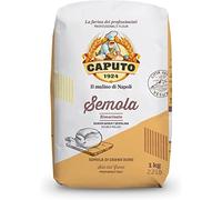 6 X Caputo Il Mulino di Napoli Semola rimacinata di Grano Duro Semola di Grano Duro Alta Elasticità 1kg Semola per Pizza