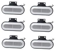 6 X Certificato Adr Bianco Neon 12-24V Anteriore LED Luci di Ingombro per Camper