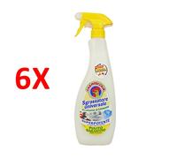 6 X Chanteclair Sgrassatore Limone Trigger 600 Ml. Spray Superpotente