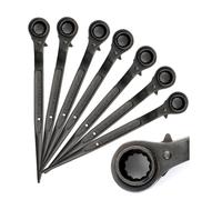 6 X Chiave A Ratch Flessibile Per Ponteggio 19-22