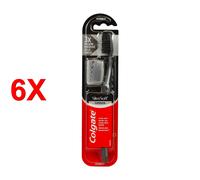 6 X Colgate Spazzolino Slim Soft Carbone Morbido Setole Antibatteriche Morbide