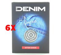 6 X Denim After Shave 100 Ml.original Dopobarba