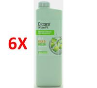 6 X Dicora Shower Gel Latteemelone 750 Ml