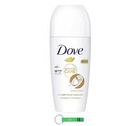 6 X Dove, deodorante Roll On Advanced Care Cocco, antitraspirante con noce di cocco, formula delicata con triplo effetto umidità, deodorante 50 ml + portachiavi gratuito Beni Culinari