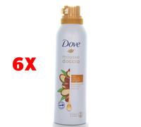 6 X Dove Doccia Mousse Con Olio Di Argan 200 Ml Nutriente