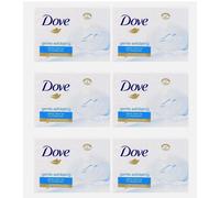 6 X Dove Esfoliante Gentile Bellezza Crema Barrette Pacco Doppio 90g (12 Saponi