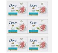 6 X Dove Go Fresco Ripristinare Bellezza Crema Barrette Doppio 90g (12 Total )