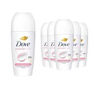 6 x Dove Powder Deodorante Roll-on 50 ml No alcohol Antitraspirante 48h Protezione