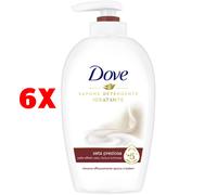 6 X Dove Sapone Liquido Detergente Idratante Mani Seta Preziosa 250 Ml