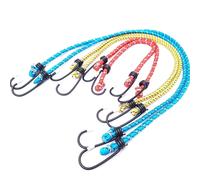 6 X Elastico Cordicelle Cinghie Set Ganci Elasticizzato Corda Bagagli Auto Bici
