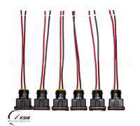 6 X EV1 OBD1 Carburante Iniettore Connettori Spine Cavi Clip Codini Per Bosch