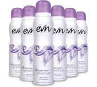6 X EVIN Femme Deodorante Donna Spray 150ml Ribes Rosso Caramello 24h Testato