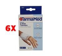 6 X Farmamed Benda A Rete Tubolare Elastica 3 Pezzi In 3 Formati