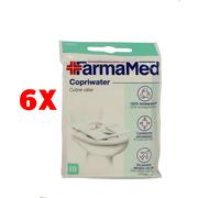 6 X Farmamed Copriwater Monouso 10 Pz Wc