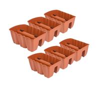 6 x fioriera 40 cm vaso da appendere vaso da fiori vaso da balcone vaso da ri...