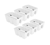 6 x fioriera 40 cm vaso da appendere vaso da fiori vaso da balcone vaso da ri...