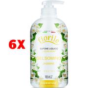 6 X Fiorile Sapone Liquido Gelsomino Neutro 500 Ml Parisienne
