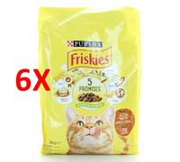 6 X Friskies Gatti Crocchette Pollo-tacchino-verdure 2 Kg