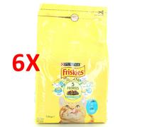 6 X Friskies Gatti Crocchette Tonno-verdure 1,5 Kg