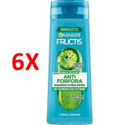6 X Fructis Shampoo Citrus Detox - Antiforfora Con Scorza Di Limone 250 Ml.
