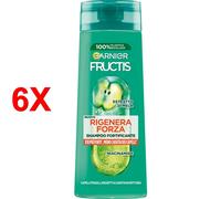6 X Fructis Shampoo Fortificante Rigenera Forza Capelli Fragili 250 Ml