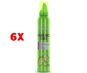 6 X Fructis Style Spuma Hydra Ricci 5 In 1 200 Ml. Extra Forte 04