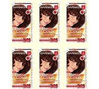 6 X Garnier Belle Color 51 Mogano Scuro Naturale Tintura per capelli