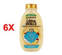 6 X Garnier Ultra Dolce Shampoo Rituale D'argan 250 Ml