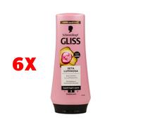 6 X Gliss Balsamo Seta Luminosa Illuminante Capelli Spenti 200 Ml Medium Care 2