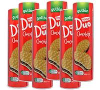 6 X Gullon mega duo chocolate gr.500 fragranti biscotti separati da una dolce crema al cioccolato perfetti per una colazione ricca e nutriente ma anche per una merenda gustosa