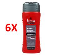 6 X Intesa Pour Homme Bagno Doccia Shampoo Rigenerante Odour Block Complex - Es